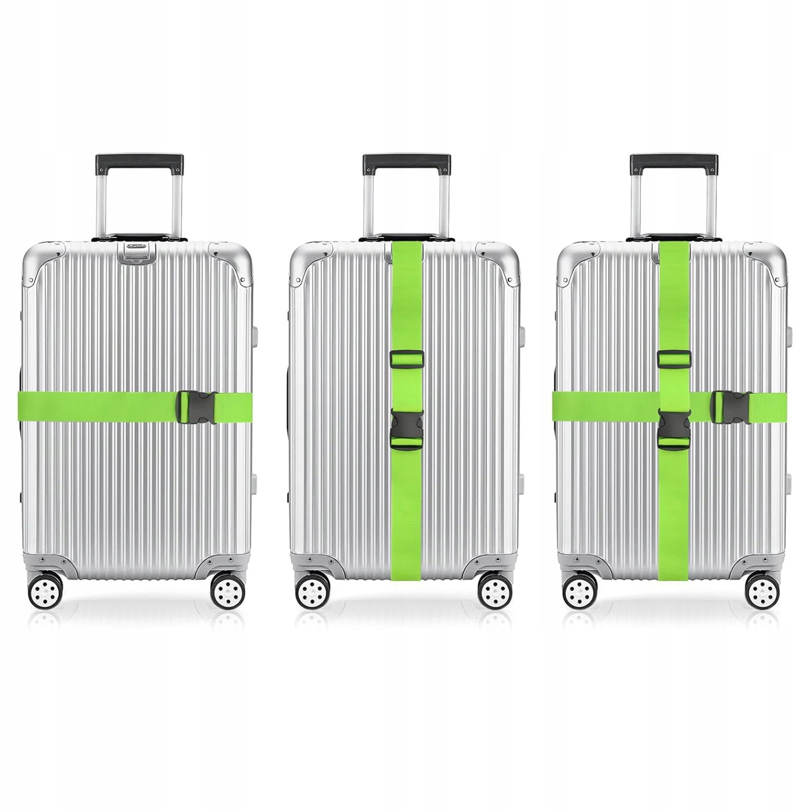 Pasy zabezpieczające na walizkę podróżne do bagażu rejestrowanego 2 sztuki - zdjęcie 3