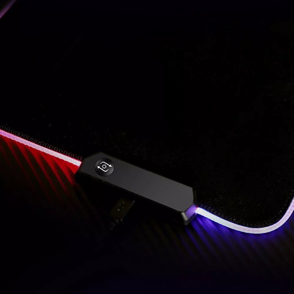 Podkładka gamingowa pod myszkę duża dla graczy prezent rgb led 90x40 04 - obrazek 6