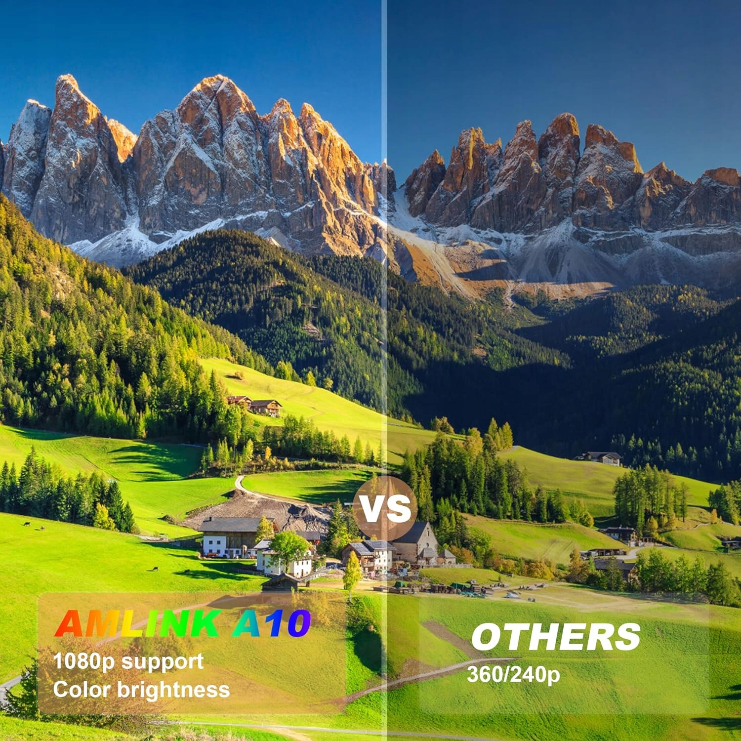 Przenośny projektor rzutnik z pilotem itimport do 170 cali bluetooth fullhd - obrazek 9