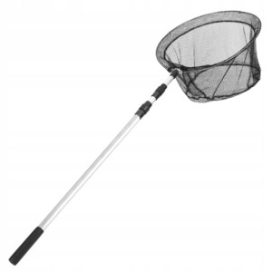 Podbierak wędkarski rybacki długi aluminiowy teleskopowy okrągły 210x40 cm