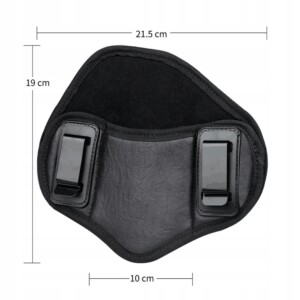 Kabura pistolet asg uniwersalna iwb wewnętrzna glock 9mm 38 357 brązowa - miniatura 5