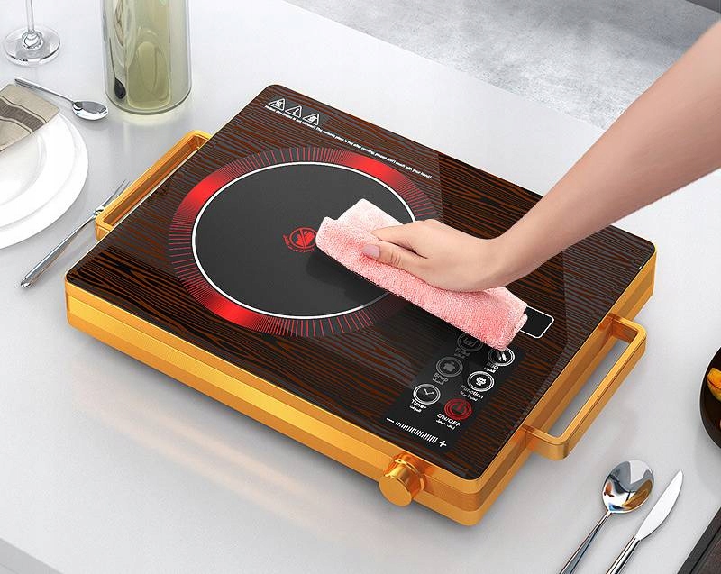 Elektryczna płyta indukcyjna 2200w panel led timer kuchenka turystyczna - obrazek 8