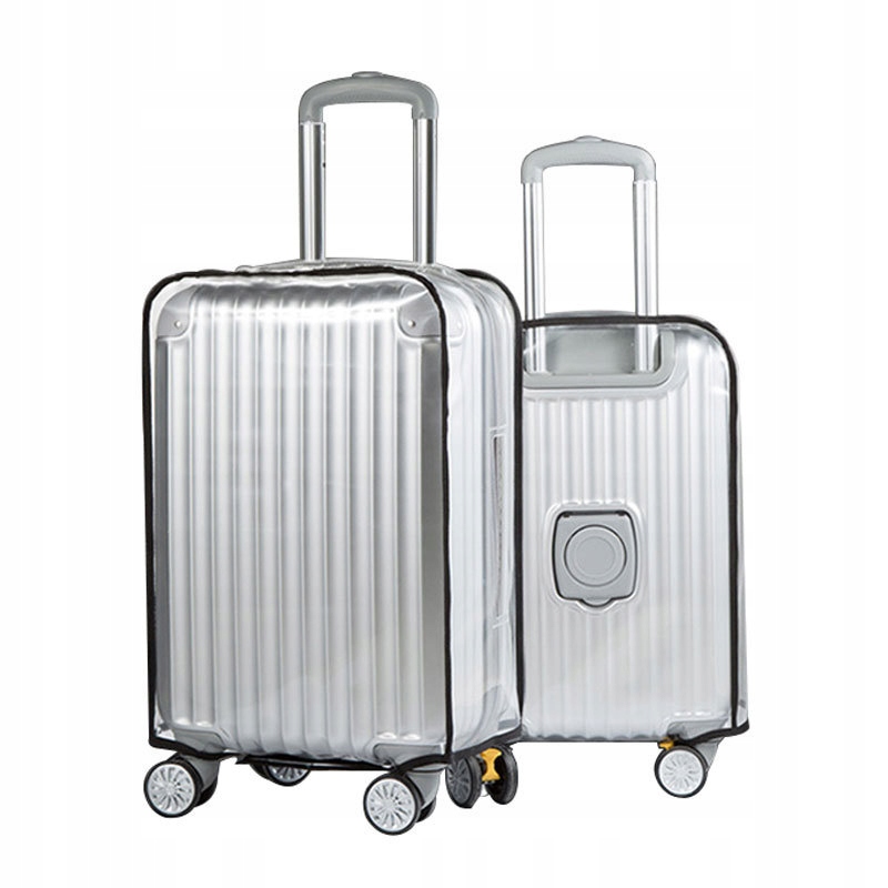 Pokrowiec ochronny na walizkę bagaż przeźroczysty podróżny 22" cale roz. m - zdjęcie 3