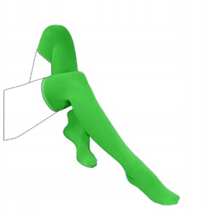 Pończochy świecące w ciemnośći zakolanówki samonośne damskie seksowne fluo - miniatura 5