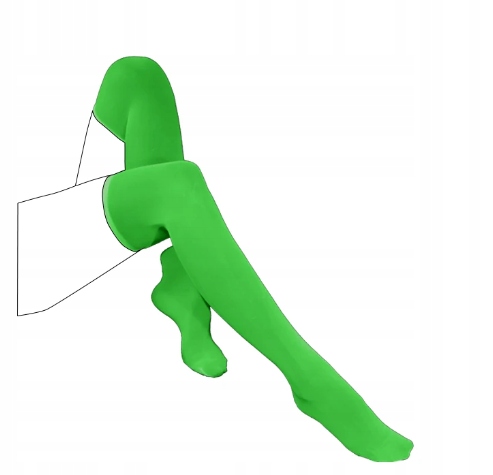 Pończochy świecące w ciemnośći zakolanówki samonośne damskie seksowne fluo - obrazek 5