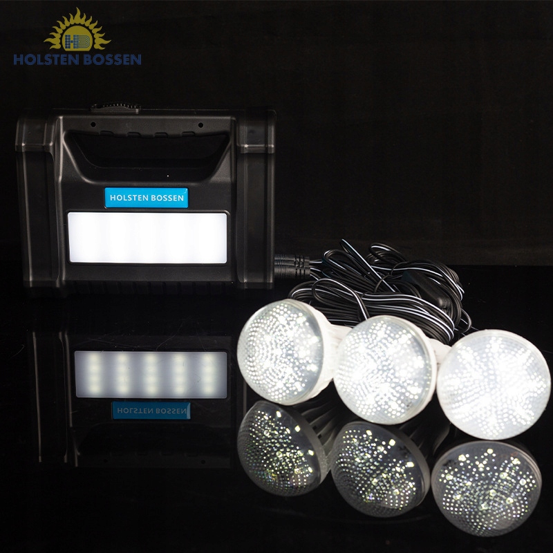 Ładowarka solarna powerbank panel solar kempingowy zestaw żarówki xl - obrazek 5