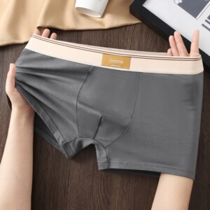 Majtki bokserki męskie bawełniane wygodne premium 4 pary czarne szare 2xl - miniatura 8