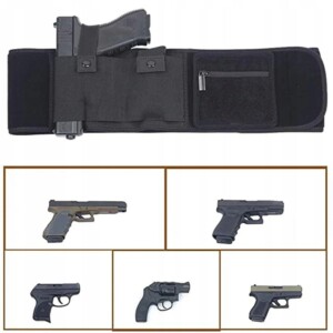 Kabura pas do 110cm na broń pistolet uniwersalny i magazynek mocny rzep - miniatura 3