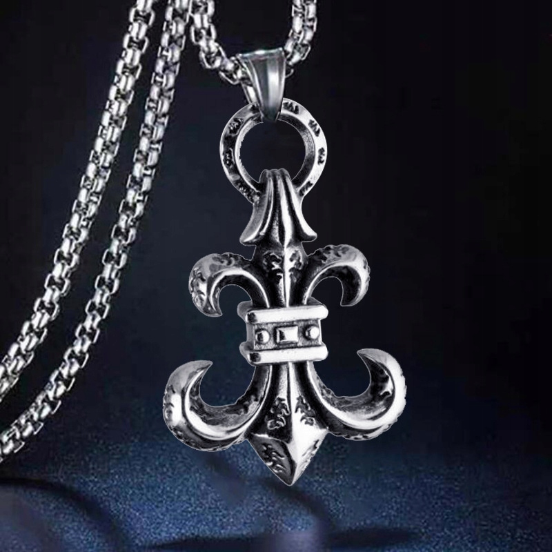 Naszyjnik srebrny stal łańcuszek 316l harcerz 334 - obrazek 7