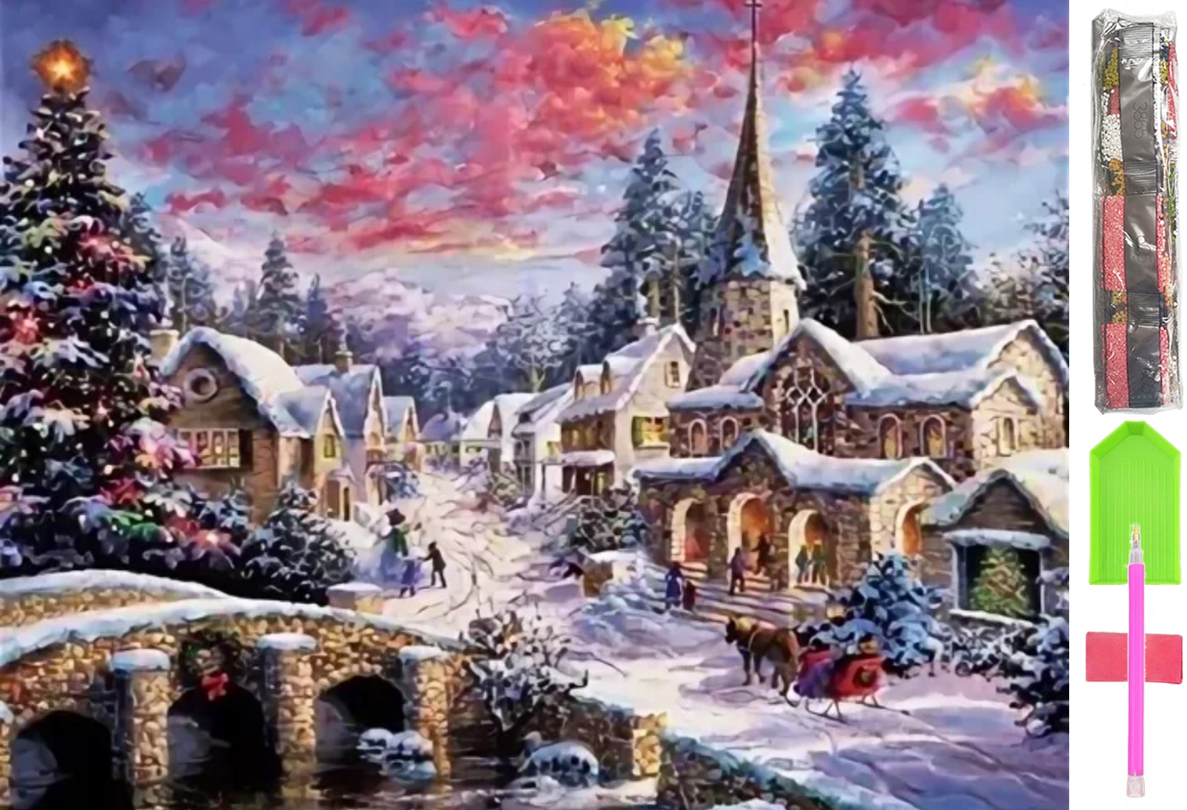 Haft diamentowy duży 5d zestaw obraz mozaika d46