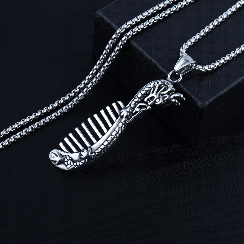 Naszyjnik srebrny łańcuszek smok drapieżnik 346 - obrazek 8