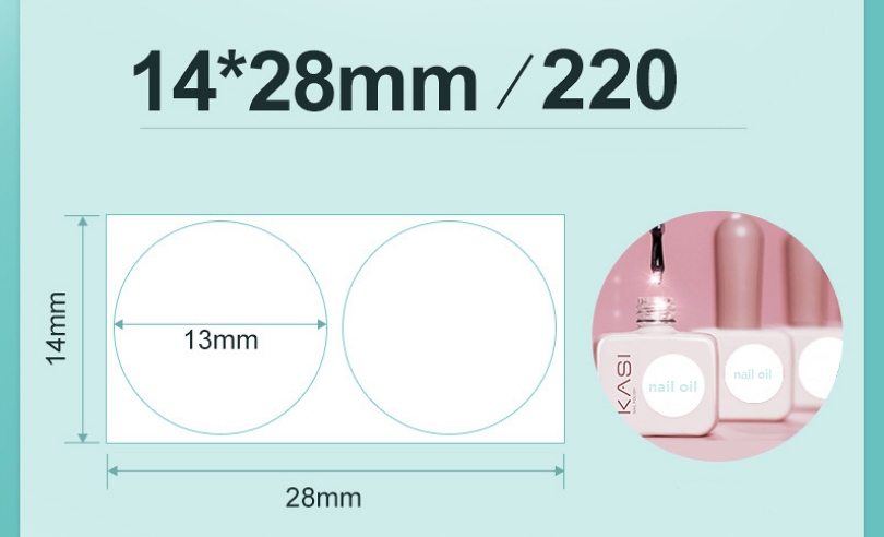 Niimbot etykiety naklejki 13mm 440szt okrągłe - zdjęcie 4