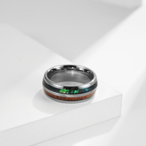 Pierścień obrączka z wolframu wolfring eu19 us09 - miniatura 4