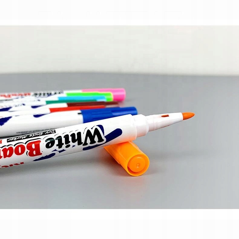 Zestaw pisaków markerów 12 sztuk tablic suchościeralnych magiczne na wodzie - obrazek 5