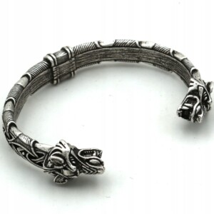 Bransoleta wikingów wilki nordycka amulet 128 - miniatura 1