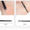 Zestaw do manicure pedicure twarzy podróżny 18 szt xxl czarny cążki etui - miniatura 12