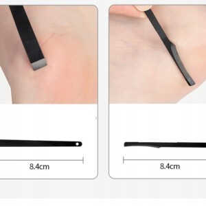 Zestaw do manicure pedicure twarzy podróżny 18 szt xxl czarny cążki etui - miniatura 12