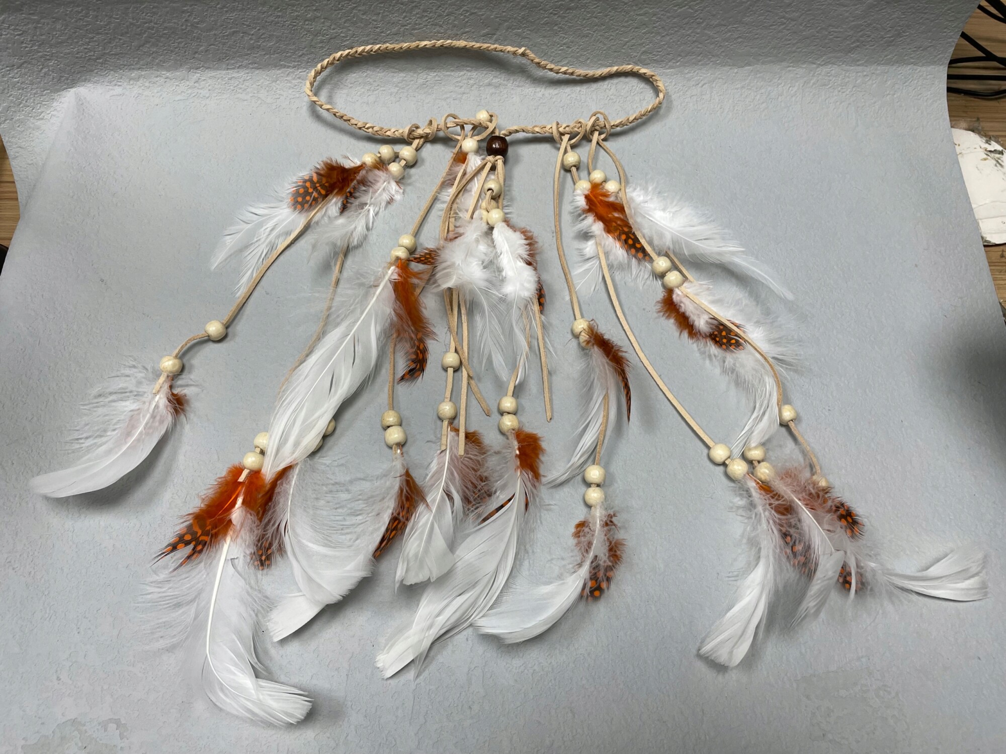 Pióropusz indiański opaska do włosów piórka a5 - obrazek 5