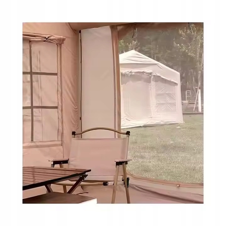 Duży namiot kempingowy pompowany 8-osób festiwalowy +daszek 12m2 400x300cm - zdjęcie 16