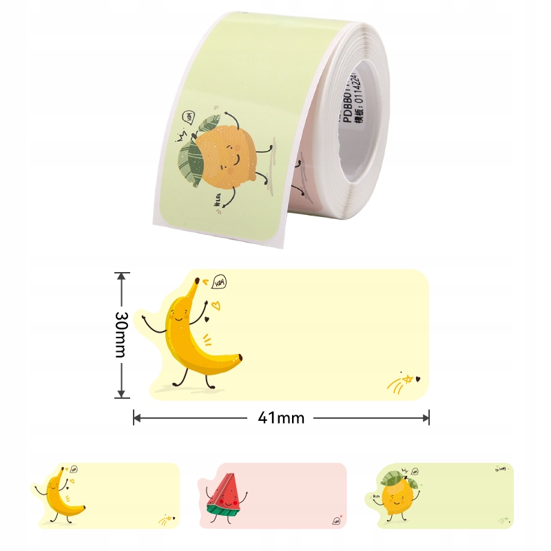 Niimbot etykiety naklejki 30*70mm seria b owoce - zdjęcie 4