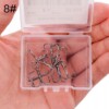 Kotwiczki wędkarskie czarne metalik ostrzone diamentowo pudełko 10 szt 8# - miniatura 3