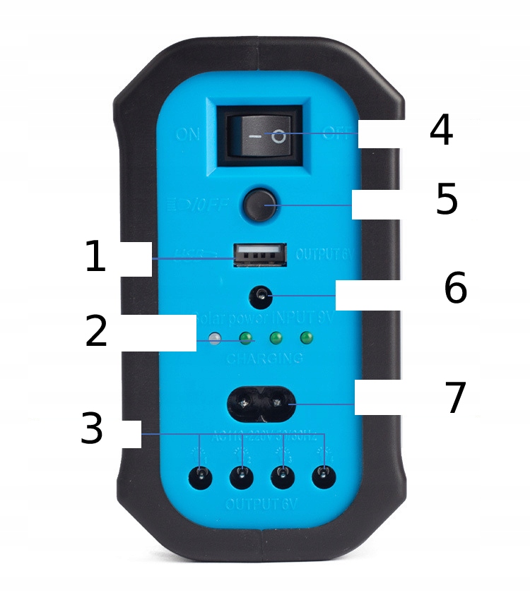 Ładowarka solarna powerbank panel solar kempingowy zestaw żarówki xl - obrazek 9