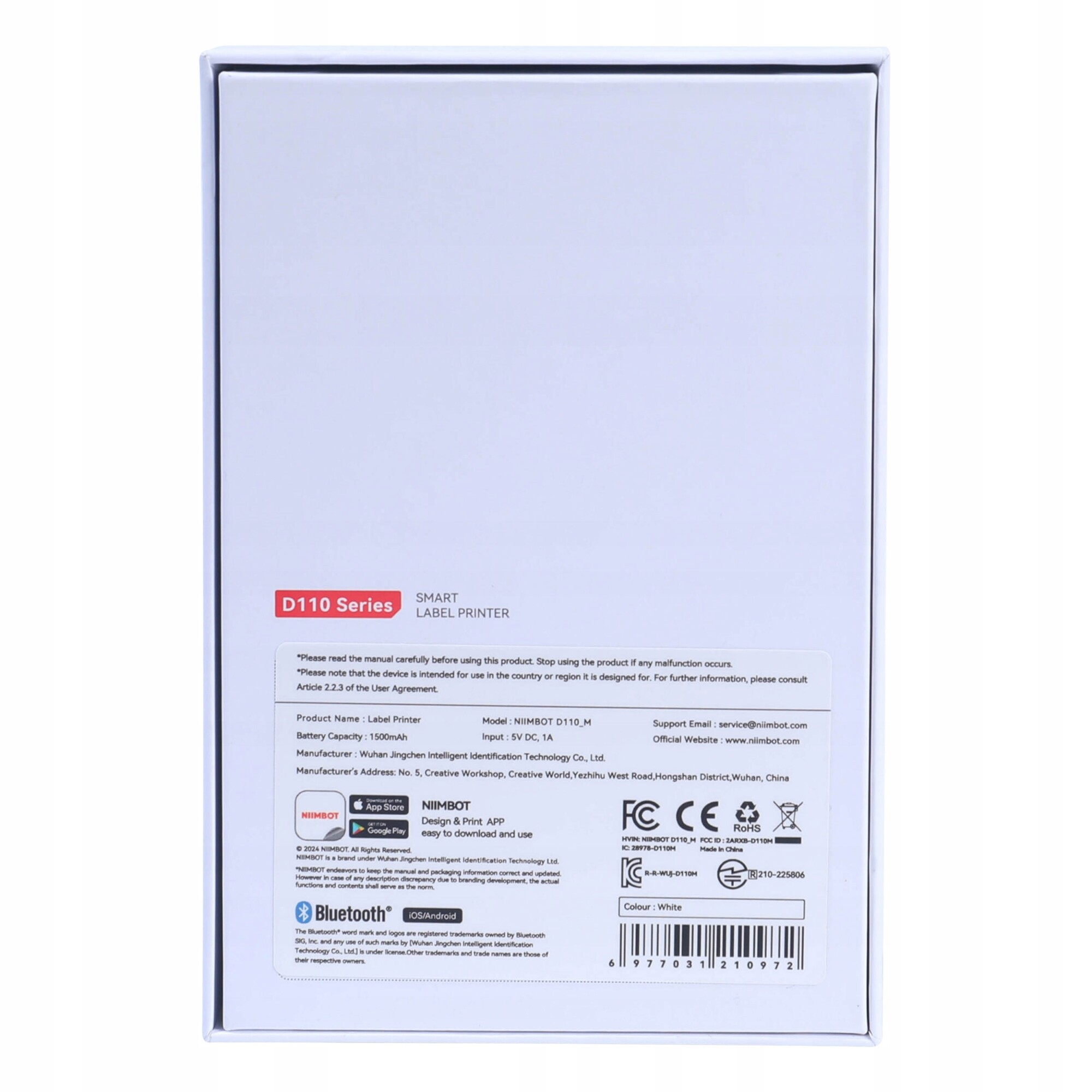 Bezprzewodowa drukarka termiczna etykiety naklejki nowa niimbot d110_m - obrazek 3
