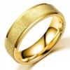 Złoty pierścionek obrączka ślubna stal 316l r.25 - miniatura 1