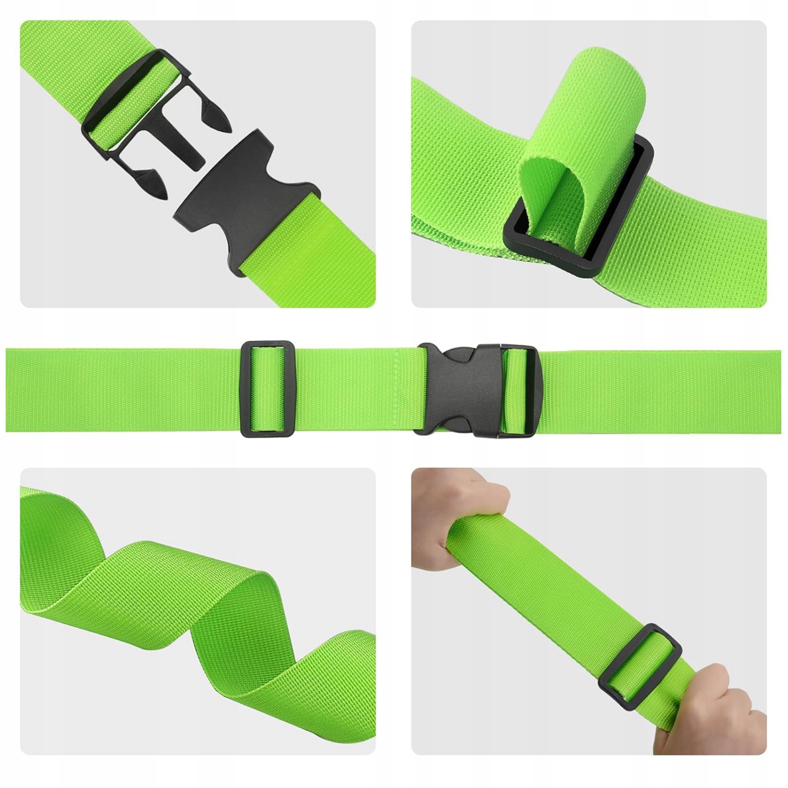 Pasy zabezpieczające na walizkę podróżne do bagażu rejestrowanego 2 sztuki - zdjęcie 6