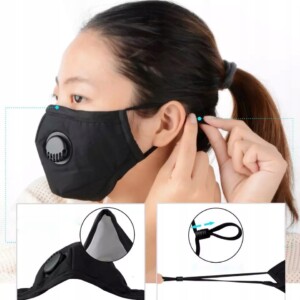 Dla dzieci maska różowa +3x filtr węgiel pm 2.5 - miniatura 10