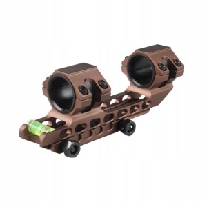 Montaż do lunety 25.4mm/30mm jednoczęściowy picatinny 20mm poziomica brown