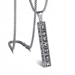 Naszyjnik srebrny łańcuszek symbol szczęscia 336 - miniatura 2