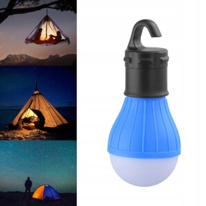 Lampka led turystyczna camping do namiotu biwak z haczykiem komplet baterii - miniatura 4