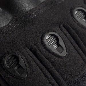 Rękawice militarne strzeleckie motocyklowe mtb taktyczne ochronne camel - miniatura 3