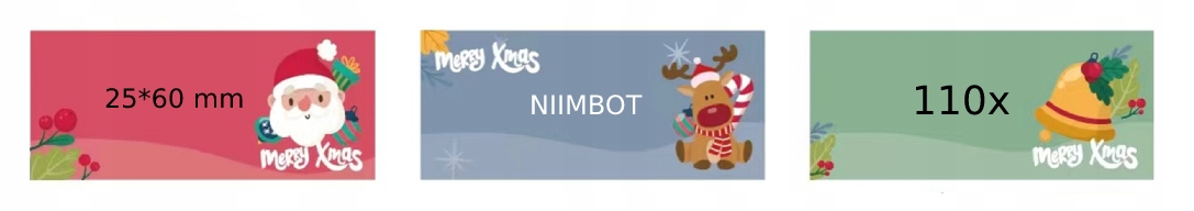 Niimbot etykiety naklejki 25*60mm 110szt prezenty - zdjęcie 2
