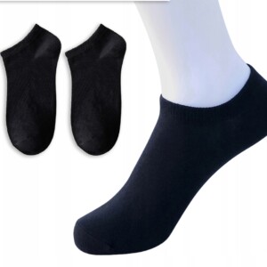Skarpety stopki bawełna 100% wygodne unisex bawełniane 38-44 czarne
