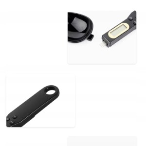 Waga kuchenna łyżka ręczna z miarką precyzyjna wyświetlacz lcd czarna - miniatura 8