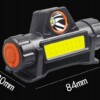 Latarka czołowa czołówka led usb akumulator mocna xpe cob wodoszczelna - miniatura 13