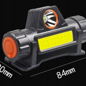 Latarka czołowa czołówka led usb akumulator mocna xpe cob wodoszczelna - miniatura 13