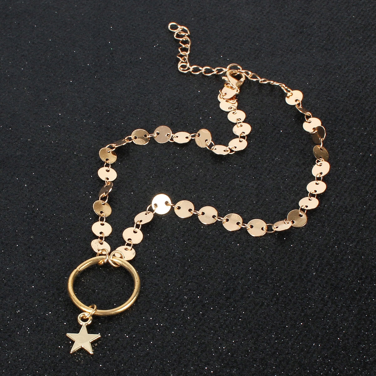 Naszyjnik choker celebrytka długa boho złoty 33 - obrazek 9