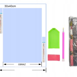 Haft diamentowy duży 5d zestaw obraz mozaika d46 - miniatura 6