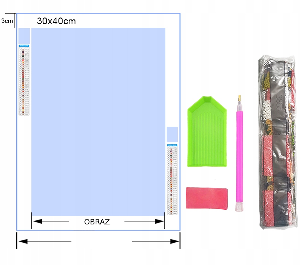 Haft diamentowy duży 5d zestaw obraz mozaika d46 - obrazek 6
