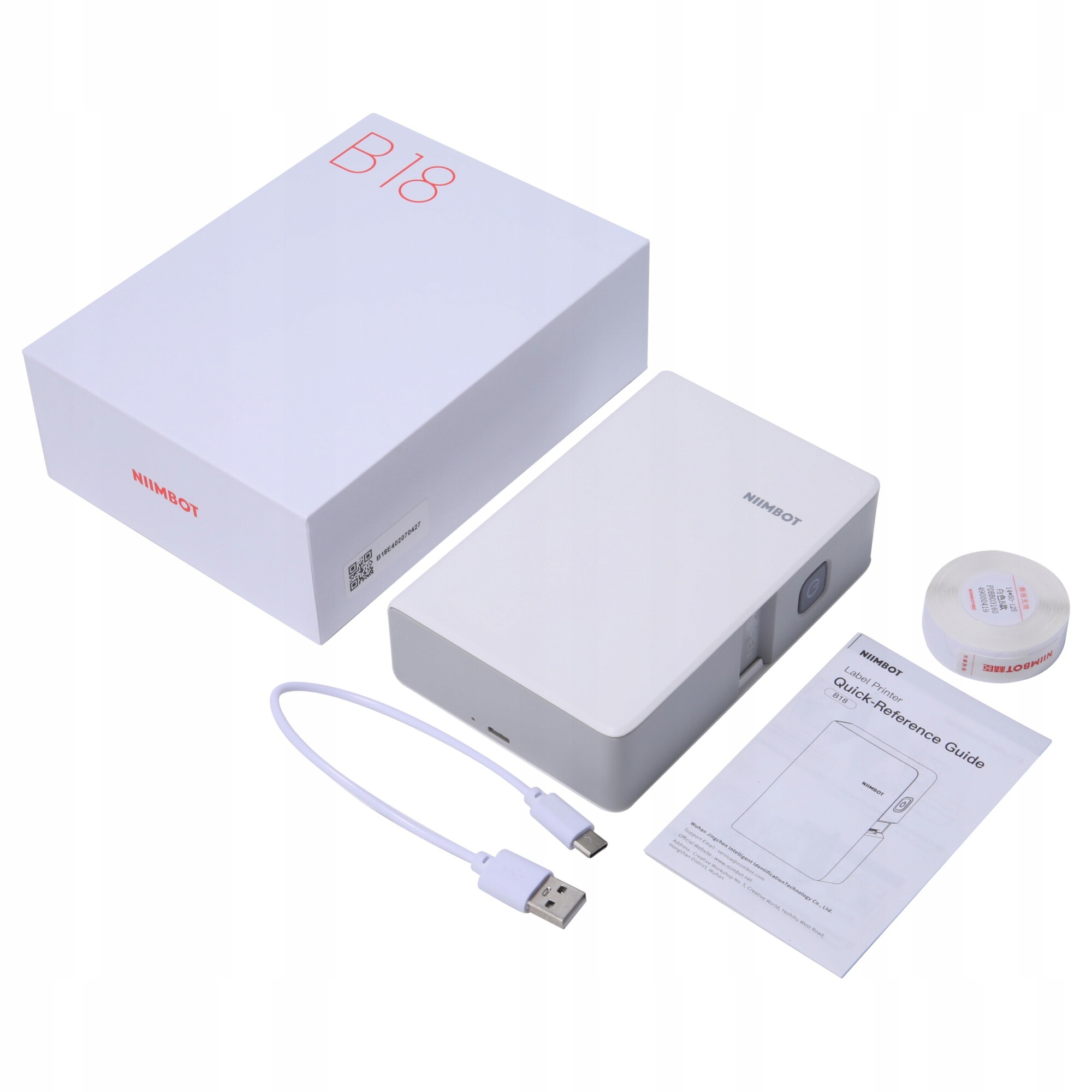 Niimbot do drukarki b18 n1 14*30 czarne biały wydruk - zdjęcie 4