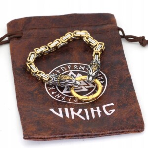 Bransoleta wikingów wilki nordycka amulet 316l 431 - miniatura 2