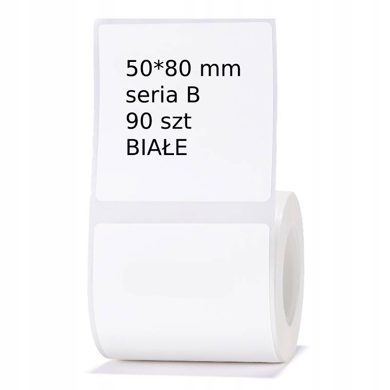 Niimbot etykiety do b21 b3s białe 50*80mm 90szt