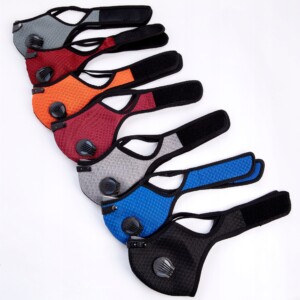 Komplet maska czerwona sportowa + 3x filtr pm 2.5 - miniatura 5