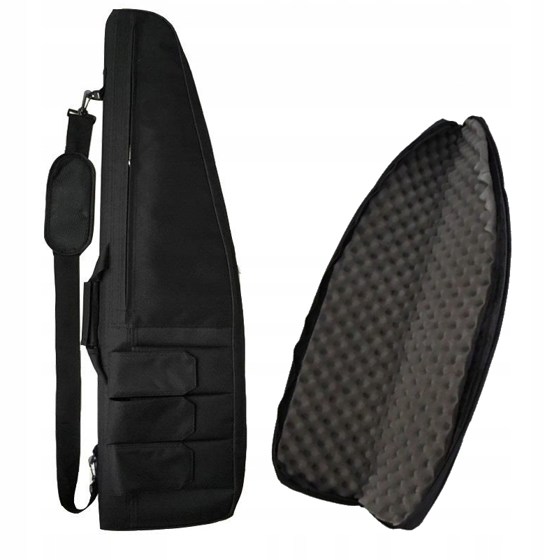 Pokrowiec futerał torba gąbką broń karabin strzelbę magazynki czarna 96cm