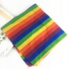 Opaska na rękę chusta na włosy bandana tęczowa lgbt tęcza pride rainbow - miniatura 7