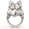 Pierścień nordycki wikinga wilk freki geri 153 - miniatura 1