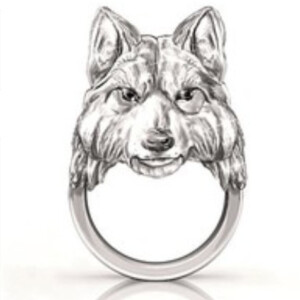 Pierścień nordycki wikinga wilk freki geri 153